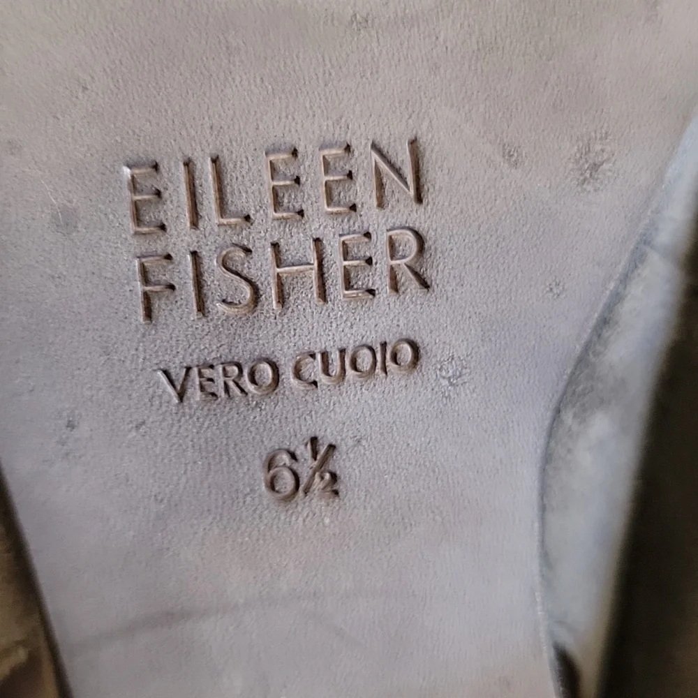 Eileen Fisher Vero Cuoio Leather Shoes - Picture 12 of 15
